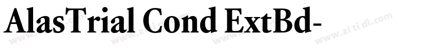 AlasTrial Cond ExtBd字体转换 AlasTrial Cond ExtBd字体转换
